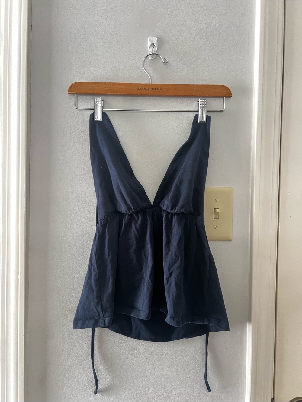 Aritzia Navy halter top